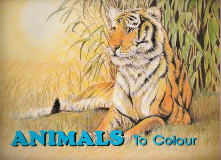 animal pictures for kids to colour. Full page color illustration of an animal followed by full page of that 