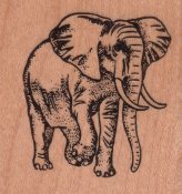 Elephant Rubber Stamp