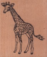Giraffe Rubber Stamp