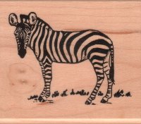 Zebra Rubber Stamp