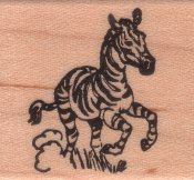 Zebra Rubber Stamp